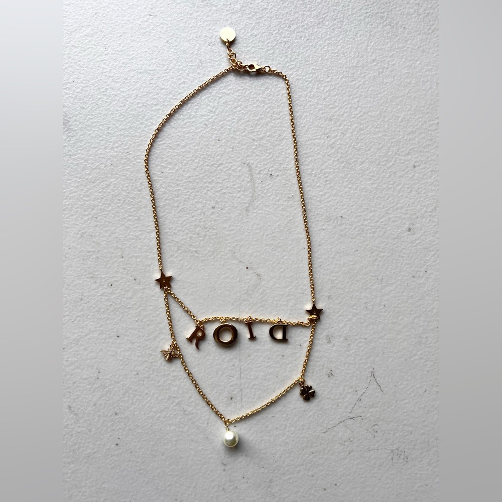 Dior Dio(R) Evolution Gold Crystal Pearl Necklace Worn Once - Picture 9 of 9
